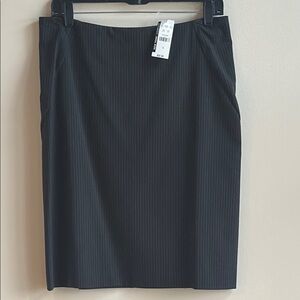 Classic Black Pinstripe Skirt size 8